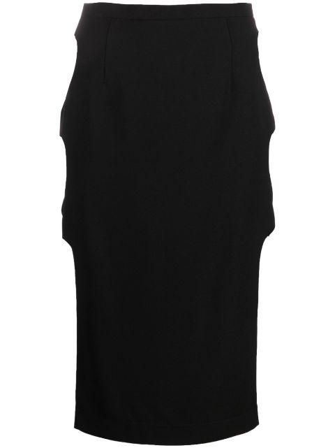 cut-out midi skirt by MARCO RAMBALDI