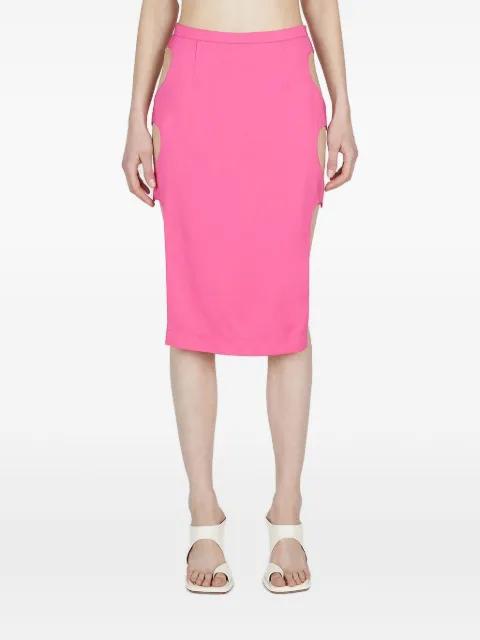 cut-out midi skirt by MARCO RAMBALDI