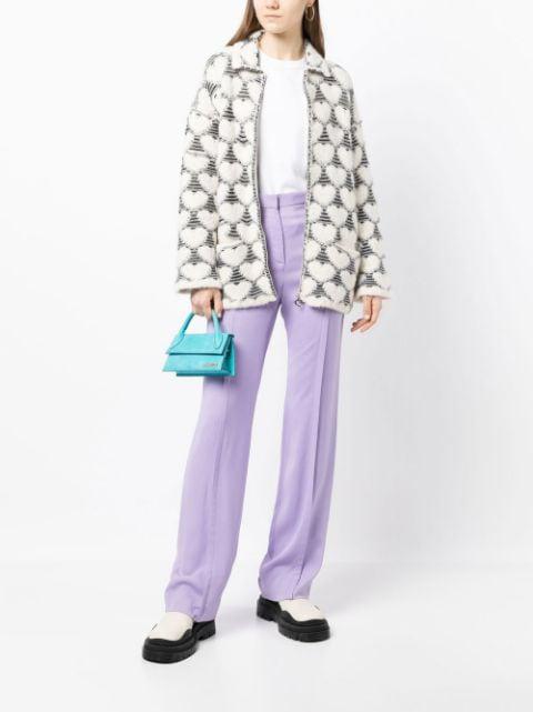 heart-print knit cardigan by MARCO RAMBALDI