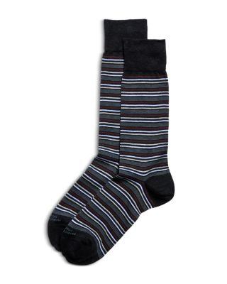 Torino Stripe Crew Socks by MARCOLIANI MILANO