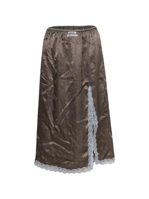 lace-trim side-slit skirt by MARDI MERCREDI
