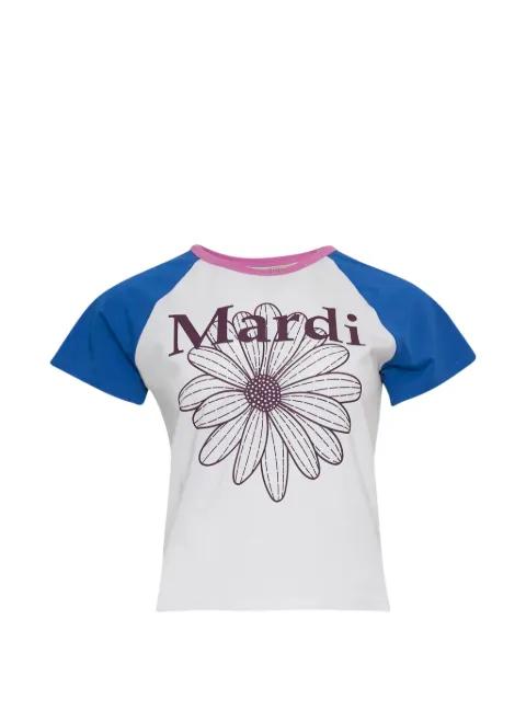 raglan flower-print T-shirt by MARDI MERCREDI