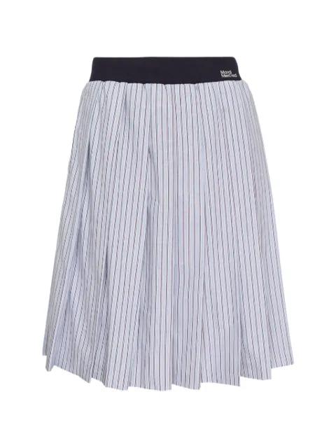 striped-pattern pleated midi skirt by MARDI MERCREDI