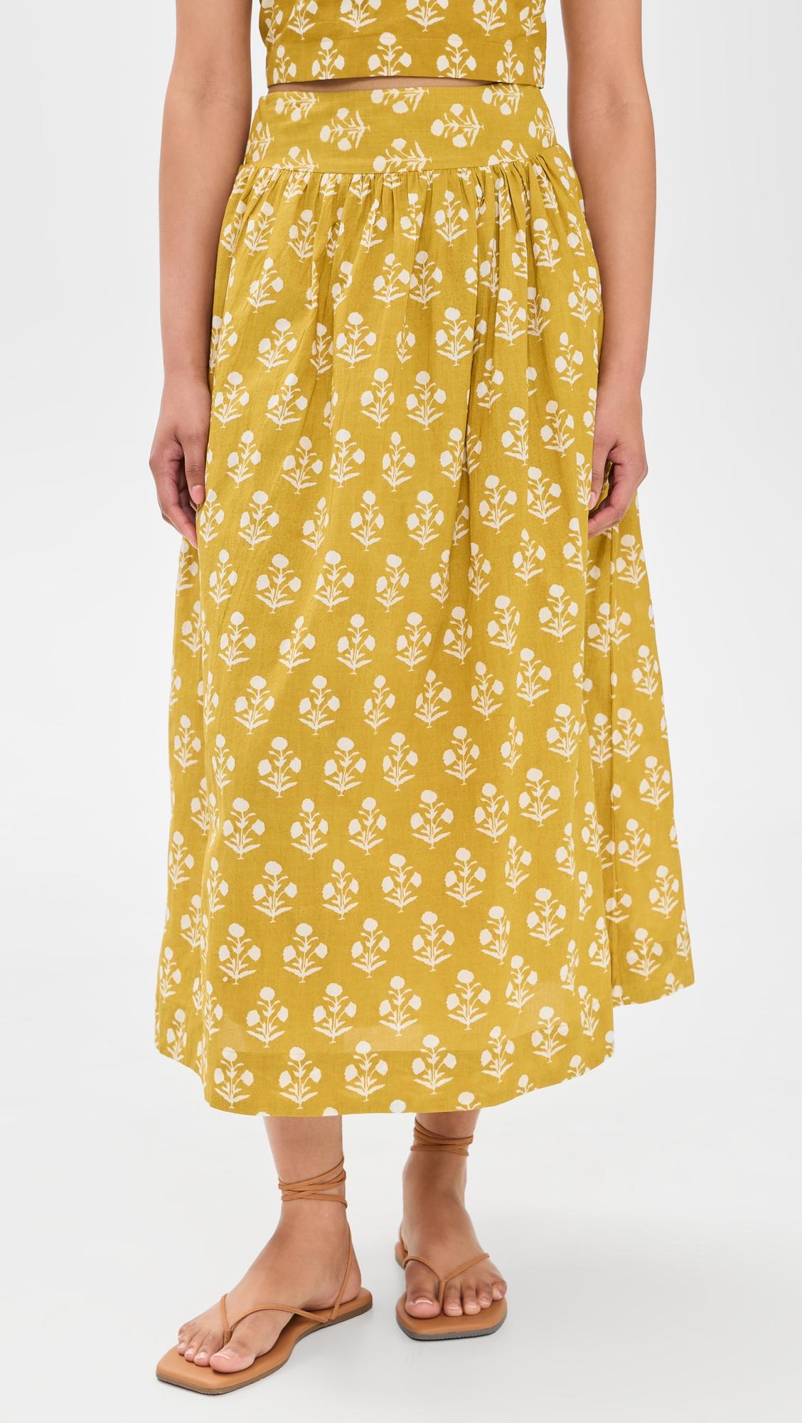 Charlotte Chartreuse Daffodil  Skirt by MAREA