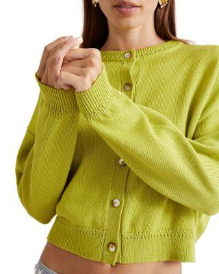 Alcuno Pointelle Trim Cardigan by MARELLA