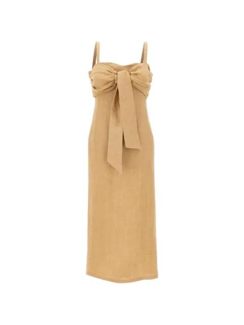 Buck draped bow-detail dress by MARELLA