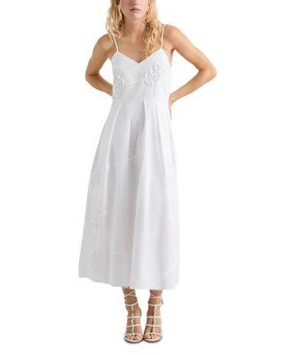 Fiore Embroidered Cotton Poplin Dress by MARELLA