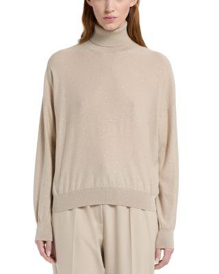 Mllgesto Sequined Turtleneck Sweater by MARELLA