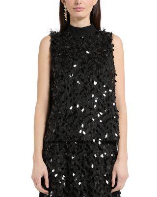 Mllgioiosa Sequin Sleeveless Top by MARELLA