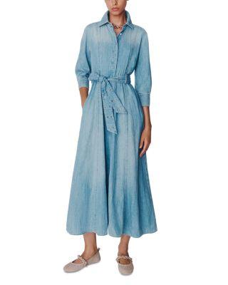 Mlsgiambo Belted Denim Shirtdress by MARELLA