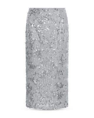 Sequinned Midi Skirt by MARELLA