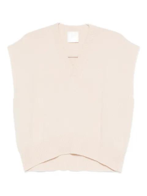 V-neck sleeveless vest by MARELLA