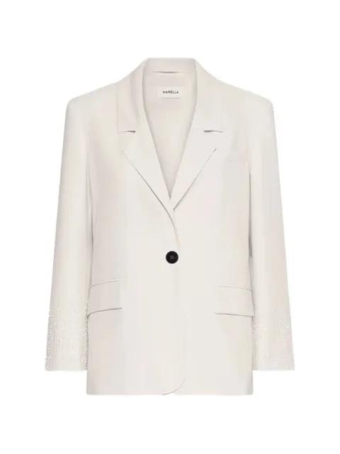 bead-embellished single-breasted blazer by MARELLA