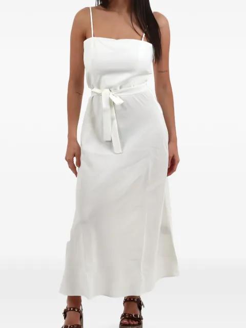 belted spaghetti-strap dress by MARELLA