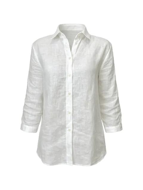 button-down quarter-sleeve shirt by MARELLA