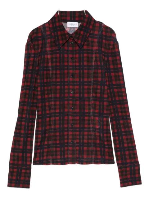 checked button-down shirt by MARELLA