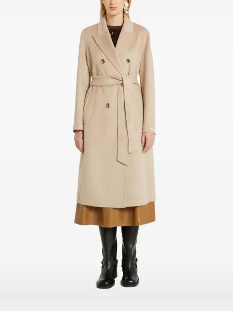 double-breasted belted coat by MARELLA