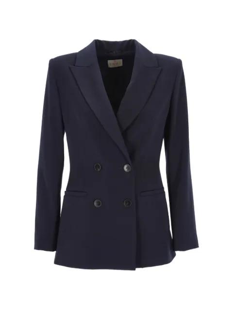 double-breasted twill blazer by MARELLA