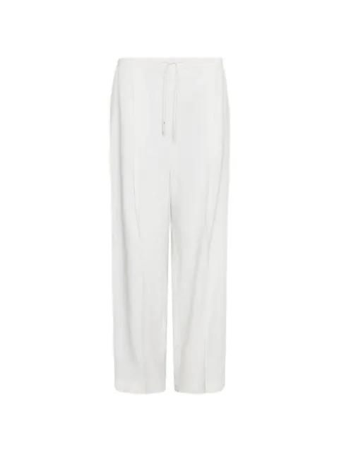 drawstring-waist wide-leg trousers by MARELLA