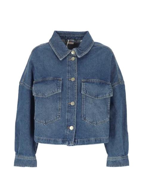 flap-pocket denim jacket by MARELLA