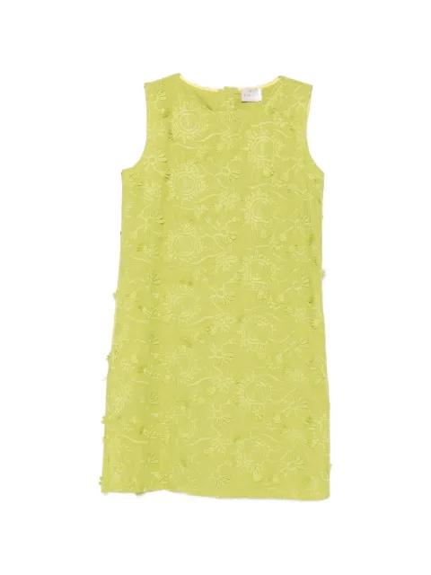floral-embroidered sleeveless mini dress by MARELLA