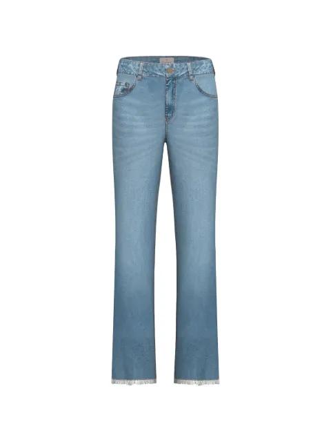 fringe-hem jeans by MARELLA