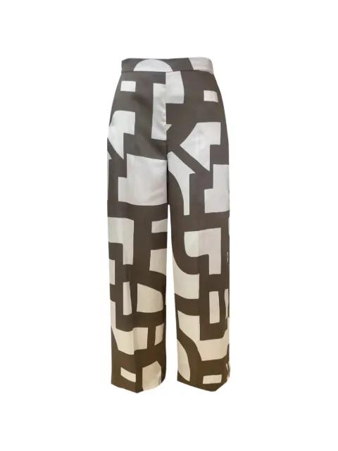 geometric-print palazzo pants by MARELLA