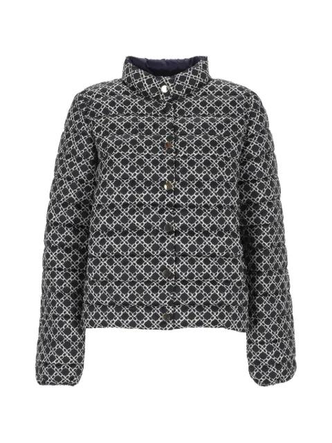 geometric-print quilted jacket by MARELLA