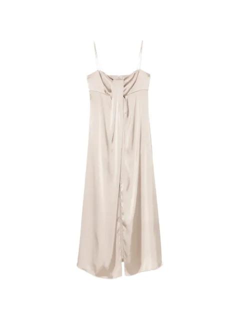 knot-detail maxi dress by MARELLA