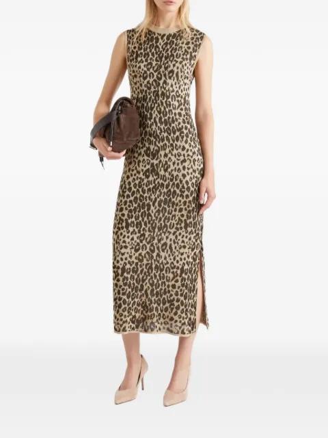 leopard-print sleeveless dress by MARELLA