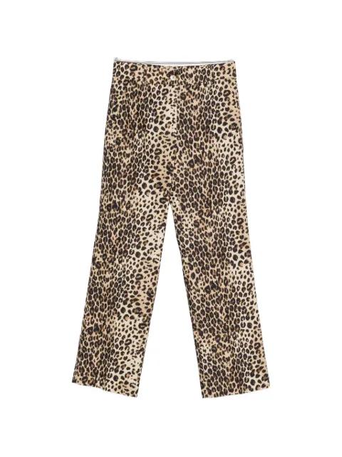 leopard-print trousers by MARELLA
