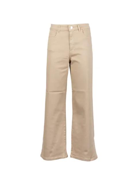 logo-patch flared jeans by MARELLA