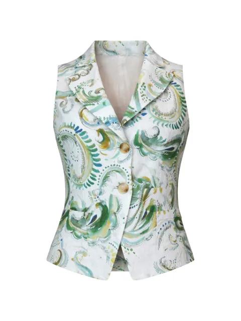 patterned vest by MARELLA