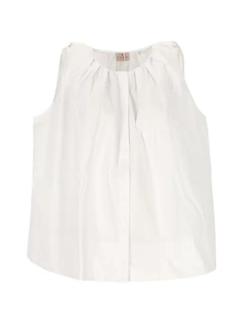 pleated sleeveless top by MARELLA