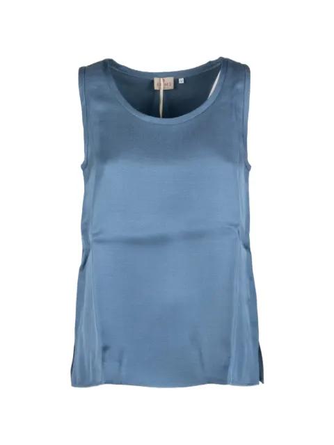 satin-finish sleeveless top by MARELLA