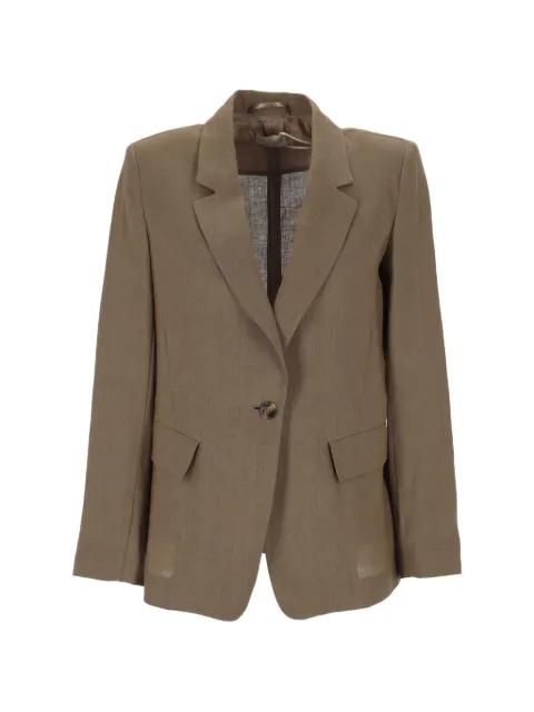 single-breasted linen blazer by MARELLA