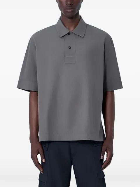 boxy-fit cotton-poplin polo shirt by MARGARET HOWELL