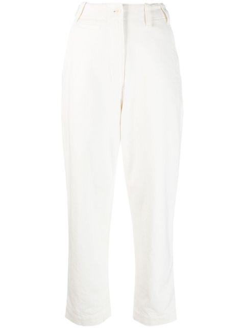 high-waisted tapered trousers by MARGARET HOWELL
