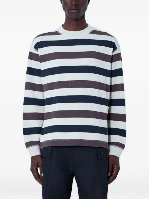 horizontal-stripe sweatshirt by MARGARET HOWELL