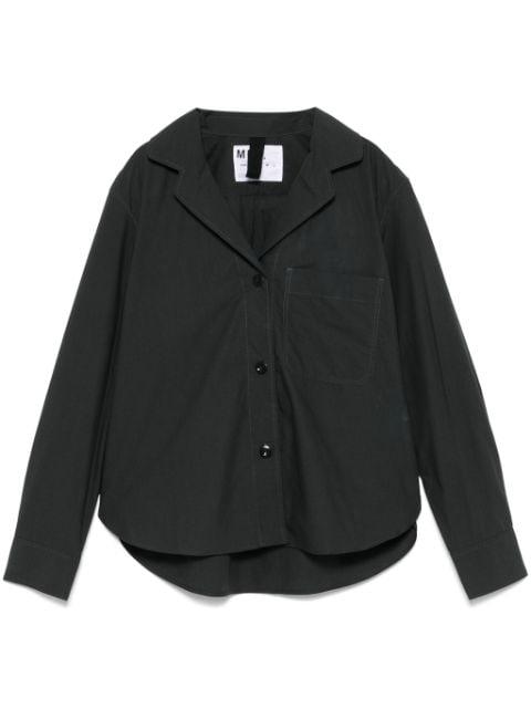 notched-collar shirt by MARGARET HOWELL