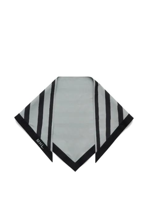 stripe-print scarf by MARGARET HOWELL