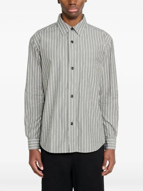 two-tone striped cotton shirt by MARGARET HOWELL