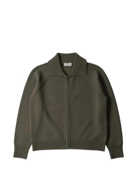 zip-collar cardigan by MARGARET HOWELL
