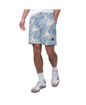 Men's Blue Dallas Cowboys Sand Washed Monstera Party Amphib Shorts by MARGARITAVILLE
