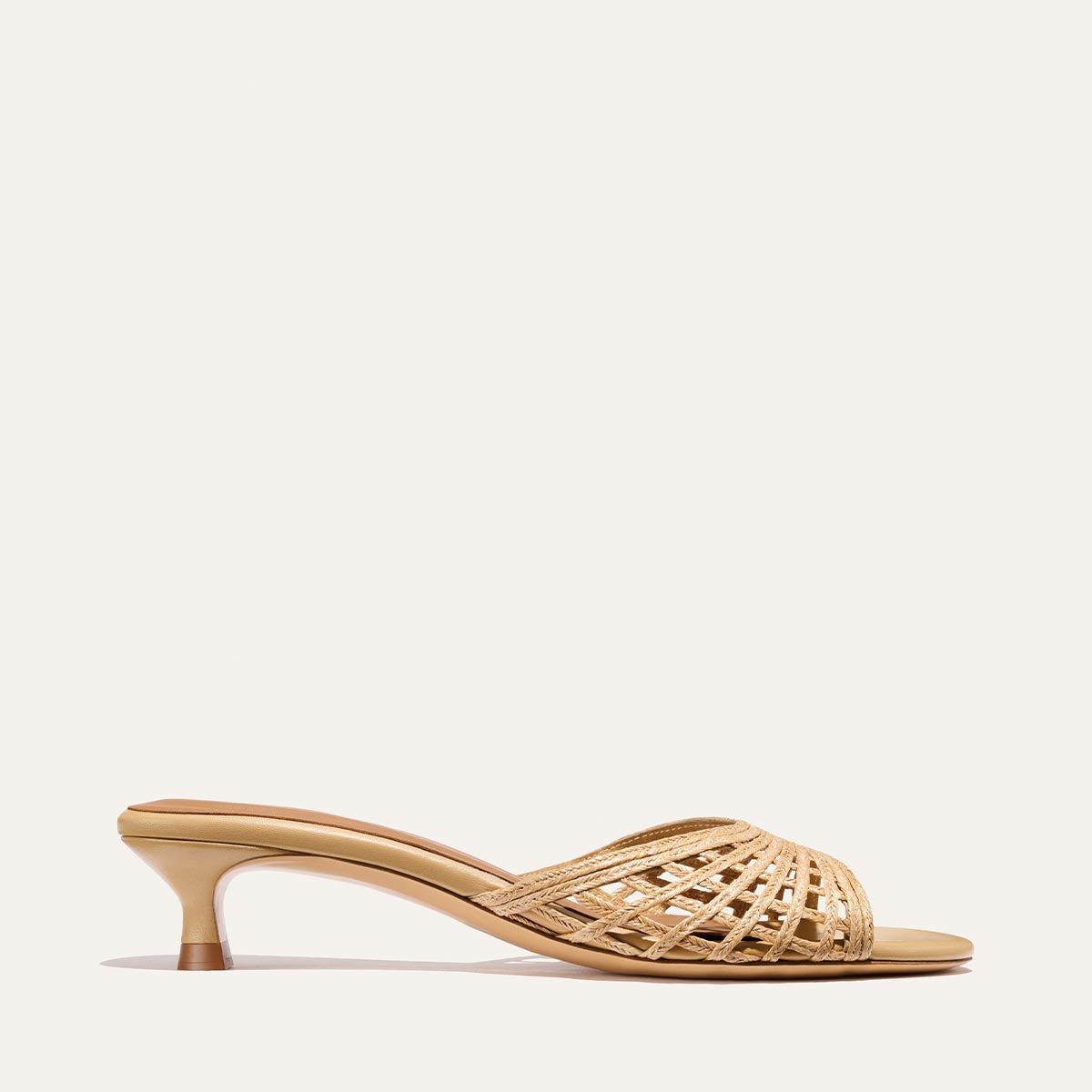Julia Berolzheimer x Margaux: The Parker - Natural Grid Raffia by MARGAUX