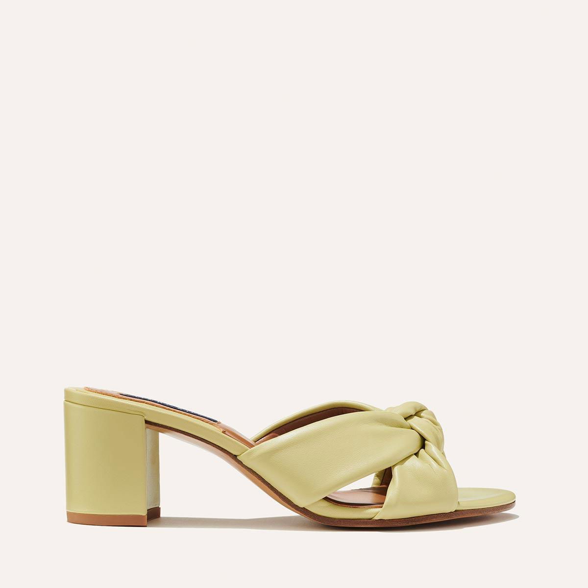 The Carmine Mule - Pear Nappa by MARGAUX