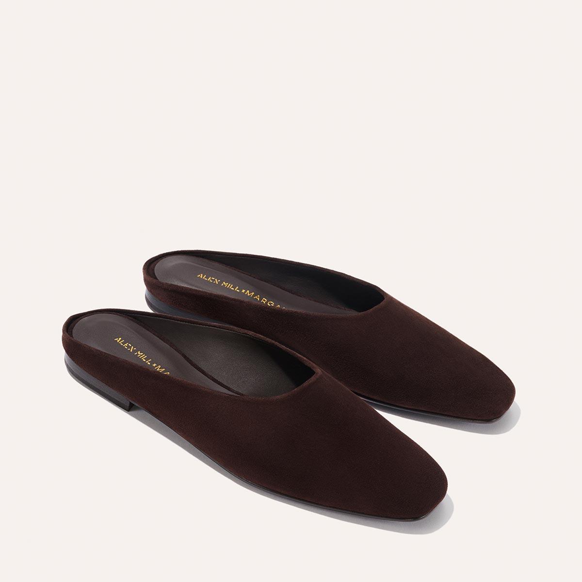 The Clara – Espresso Suede by MARGAUX