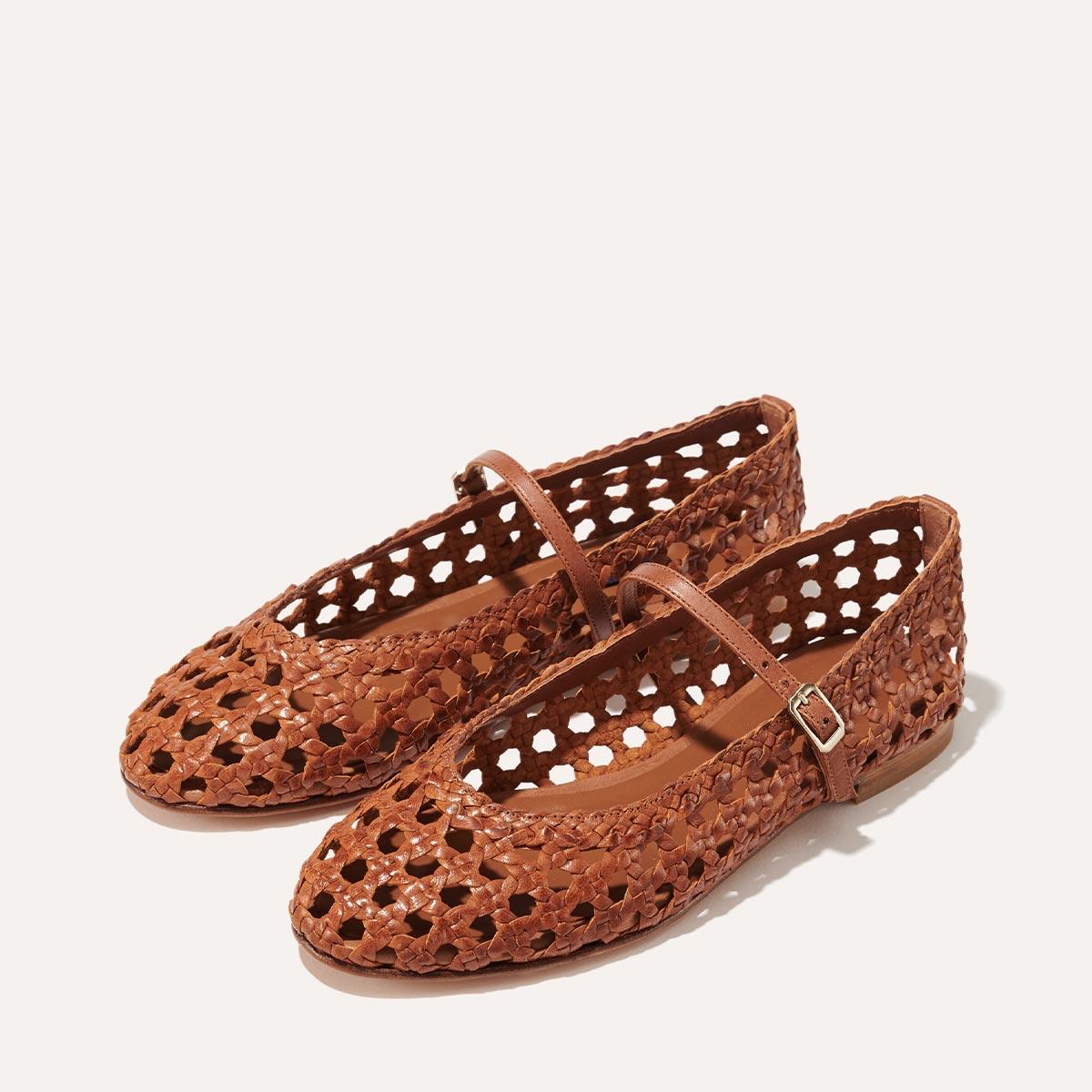 The Demi Jane - Saddle Woven Leather by MARGAUX