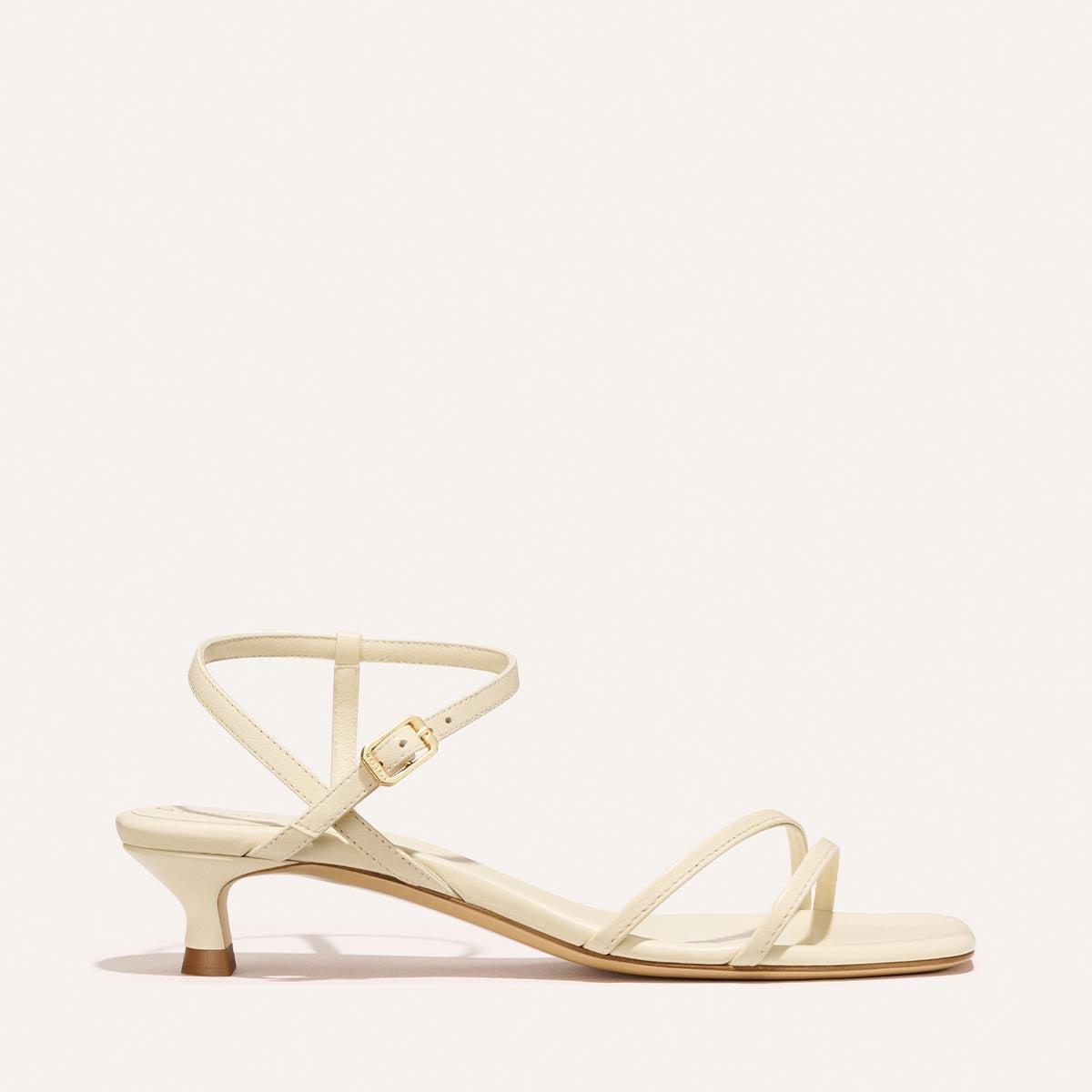 The Dylan Sandal - Ivoire Nappa by MARGAUX