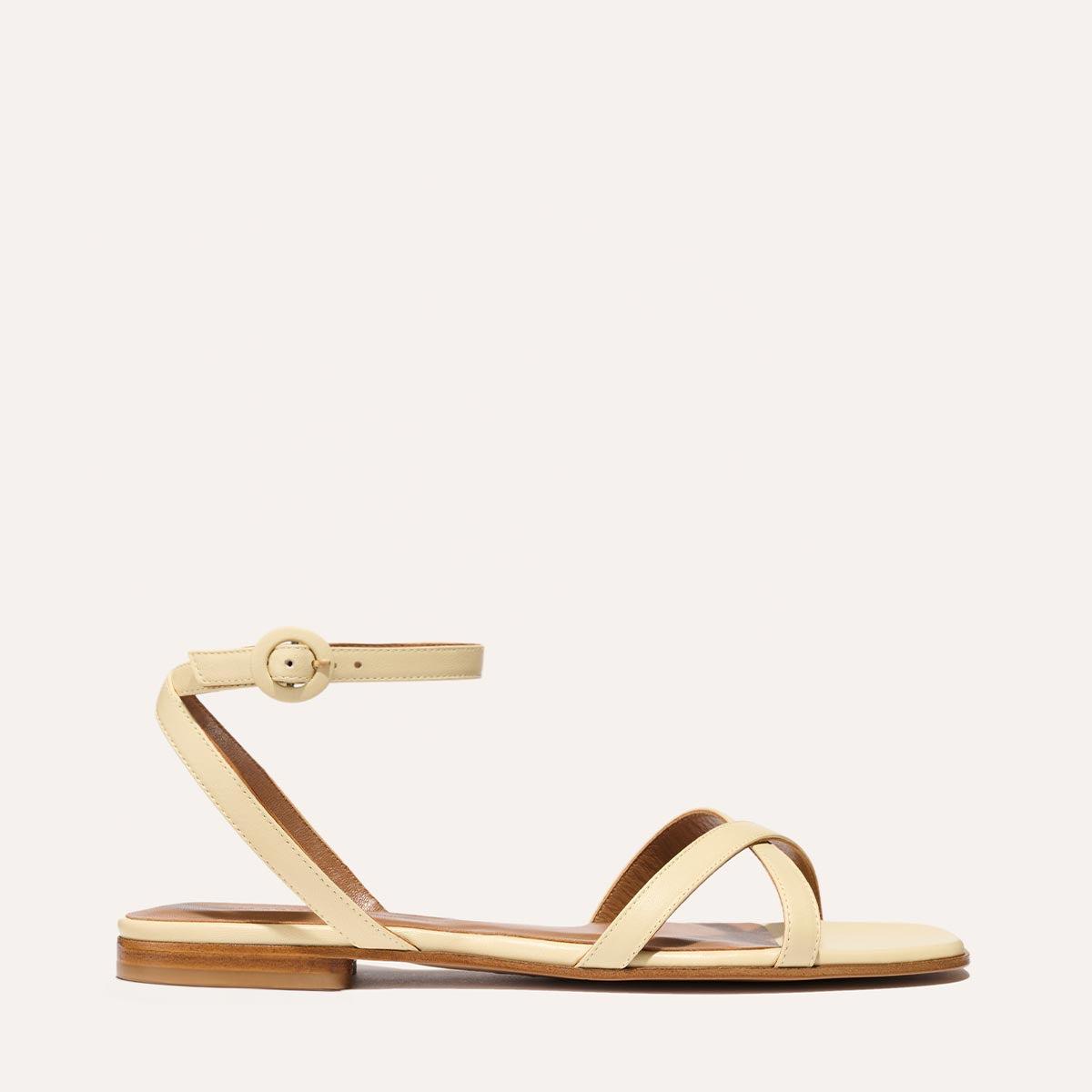 The Flat Sandal - Butter Nappa by MARGAUX